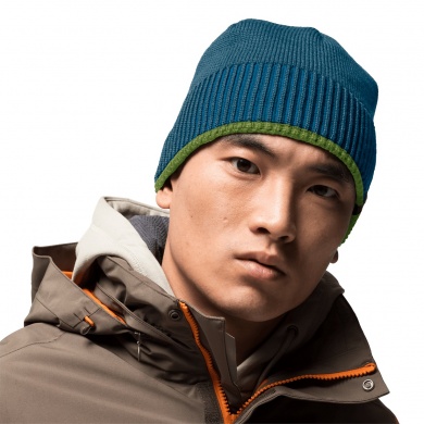 Jack Wolfskin Beanie Great Snow Cap with Thermo Lining made of Microfleece cobalt blue